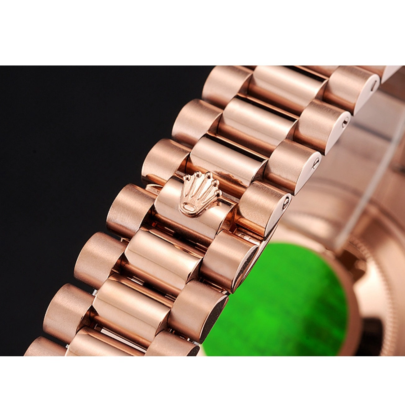 Best AAA Replica Sites Day Rolex Case Etched Gold Gold Rose Rose Date And Bracelet Swiss 40 Dial 0815